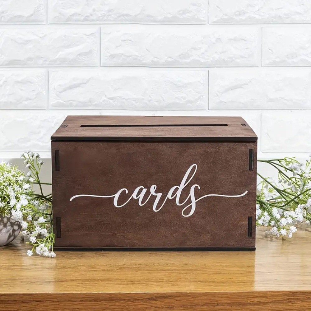 صندوق بطاقات زفاف خشبي جديد مع - مراجعة Wedding Card Box وسعره