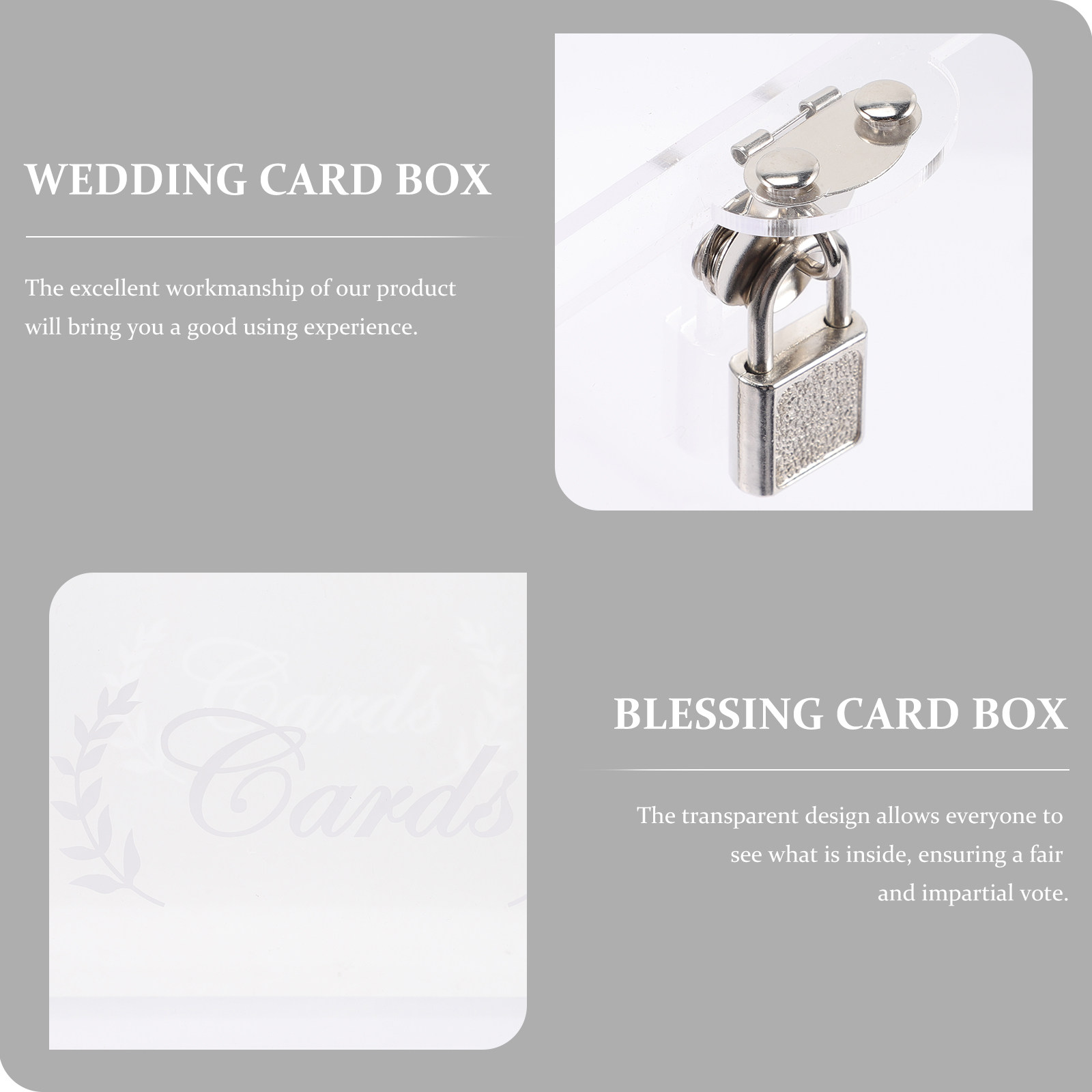 صندوق شفاف من الأكريليك لحفظ ب - مراجعة Wedding Card Box وسعره